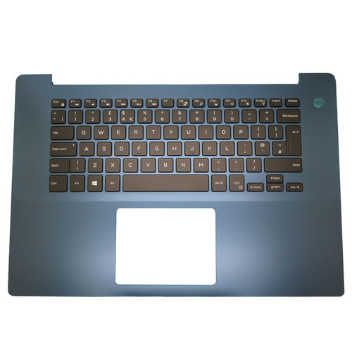Laptop Palmrest For DELL Inspiron 5580 5585 05P4P3 5P4P3 01R89W 1R89W With Backlit United Kingdom UK Keyboard Blue Upper Case New