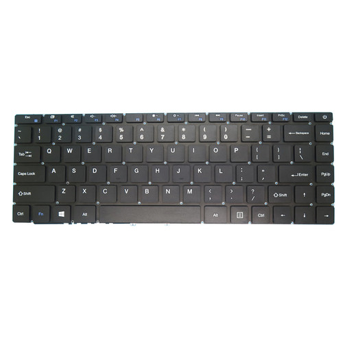 Laptop Keyboard For UMAX VisionBook 14WA Turquoise UMM230144 English US Black New