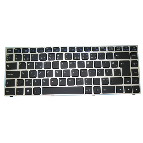 Laptop Backlit Keyboard For CLEVO P640 MP-13C26EEJ4306 6-80-N13B0-391-1 Estonia EST Silver Frame