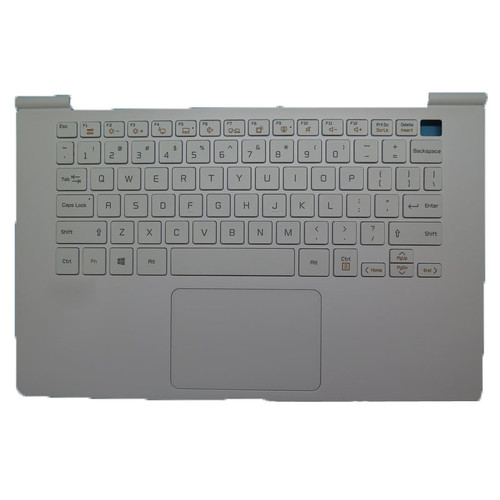 Laptop Used White PalmRest&Keyboard For LG 14Z980 14Z980-A 14Z980-G 14Z980-T 14Z980-N 14Z980-M 14Z980-H 14Z980-GR55J 14Z980-GA55J LG14Z98 English US With Backlit 90% New