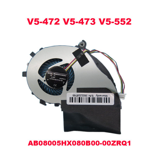 Laptop CPU FAN For ACER V5-472 V5-473 V5-552 AB08005HX080B00-00ZRQ1 New