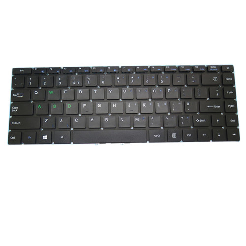 Laptop Non-backlit version Keyboard For MB3181004 XS-HS105 YMS-0177-B United Kingdom UK Black NO Frame (ASDW Green)