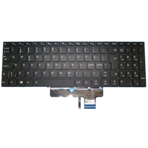 Laptop Keyboard For Lenovo Yoga 510-15IKB 510-15ISK 310S-15IKB Flex 4-1570 Flex 4-1580 Nordic NE SN20K82076 LCM15J76DNJ6862 PK131JD3B17 PM5CB-NOD 9Z.NCSBC.B1N SN20K82102 NSK-BVBBC PK131JD2B17 With Backlit New