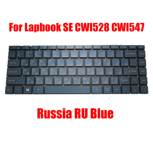 Laptop Keyboard For Chuwi Lapbook SE CWI528 CWI547 13.3 Russia RU Blue With Backlit New
