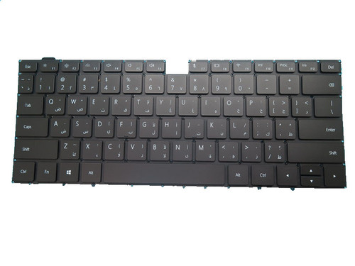 Laptop Keyboard For HUAWEI MateBook X Pro 2019 MACHR-W19 MACHR-W29 Black Black Arabia AR No Backlit Film