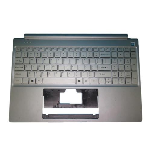Used Laptop PalmRest&Keyboard For Teclast KY347-1 US K762 VER:A1 K3259 English US Without Frame Silver 95% New