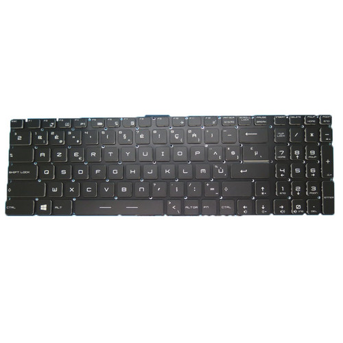 Laptop Crystal Keycap And Backlit Keyboard For MSI WT72 2OK 2OL 2OM 6QI 6QL 6QM 6QN 6QK WS72 6QH 6QI 6QJ Crystal Keycap Belgium BE NO Frame