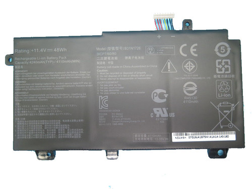 Laptop Battery For ASUS ZX80 ZX80G ZX80GD ZX80GE ZX80GM 4110mAh 11.4 V 48 Wh