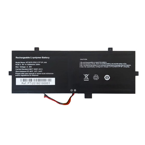 Replacement Laptop Battery NT16 PL3782117P*2P NT16H 3.7V 8000mAh 29.64Wh 7PIN 7Lines New