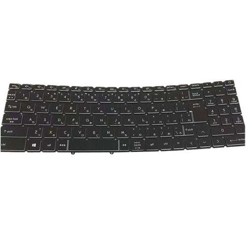Black Laptop Monochrome Backlit Keyboard For MSI GF76 11SC 11UC 11UD 11UE 11UEK 11UG MS-17L1 MS-17L2 MS-1581 MS-1582 Japanese JP NO Frame