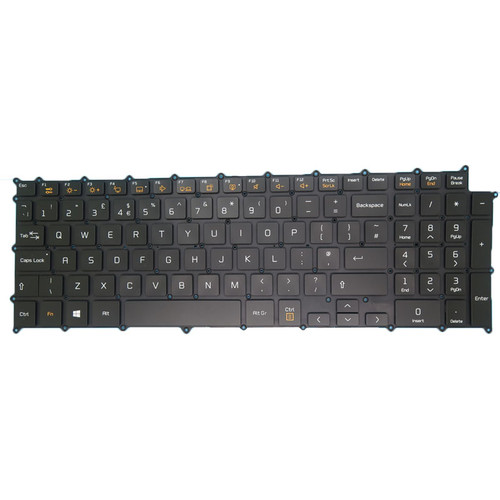 Laptop With Backlit Black Keyboard For LG 17Z90N 17Z90N-V.AA5D AA5G 17Z90N-V.AA72A1 AA72A8 17Z90N-V.A73J1 17Z90N-V.AA75A3 AA75 United Kingdom UK NO Frame