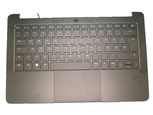 Laptop PalmRest&keyboard For RAZER Blade RZ09-0239 RZ09-0239X RZ09-02393 RZ09-02393G32 RZ09-02394G31 RZ09-02393G31 Black top case with German GR keyboard used 12210328-00 2B-BAM08B210