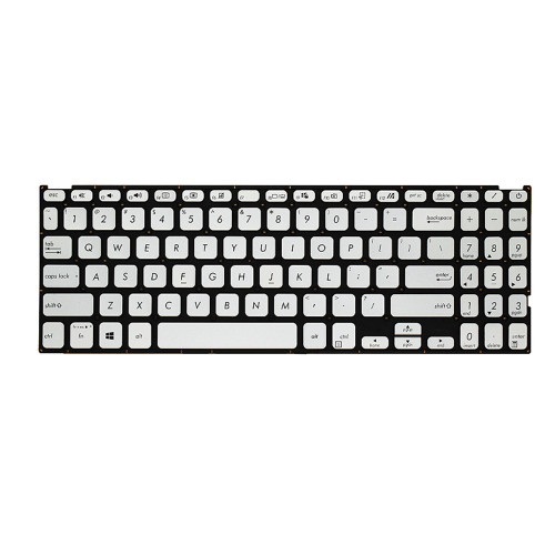 Laptop Keyboard For ASUS A509 A509FB A509FA A509UA A509DA A509BA A509JA A509JB A509MA A509FJ A509FL A509JP A509UB A509UJ A509DJ A509DL United States US Without Frame Silver