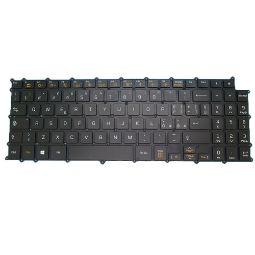 Laptop Keyboard For LG 15Z90N 15Z90N-V.AR52A2 15Z90N-V.AR53B AR55B AR55G AR55A1 AR55A5 15Z90N-V.AP55G AP72B 15Z90N-V.AA72A1 AA75A3 AA78B Italy IT Black NO Frame & With Backlit