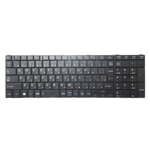 Laptop Keyboard For Toshiba Dynabook B754/88KB B754/88KR B754/88KW B754/88LB B754/88LG B754/88LR B754/88LW B754/89KB B754/89KR B754/89KW B754/98LB B754/98LR B754/98LW Japanese JP JA Black Used