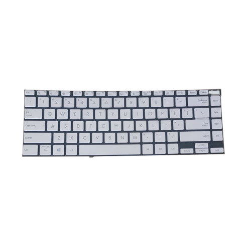 Laptop Keyboard For ASUS Zenbook 14X OLED UX5400 UX5400EG UX5400EA UX5400Z UX5400ZB UX5400ZF United States US Silver With Backlit 0KNB0-4601US00 0KN1-DJ2US12