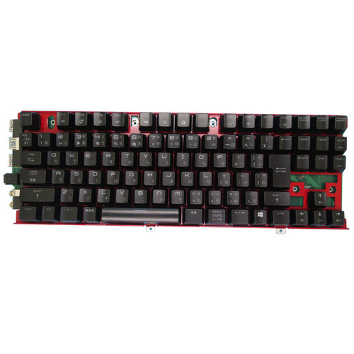 Used Red Backlit Mechanical Keyboard For MSI GT80 2QC 2QD 2QE GT80S 6QD 6QE 6QF GT83 8RF 8RG GT83VR 6RE 6RF 7RE 7RF Japanese JP 90% New