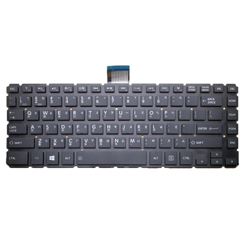 Laptop Keyboard For Toshiba Satellite L45-B L45D-B L45DT-B L45T-B L45-B4180PM L45-B4180SM L45-B4180WM L45-B4182SM L45-B4201SL Traditional Chinese TW Black Without Backlit New