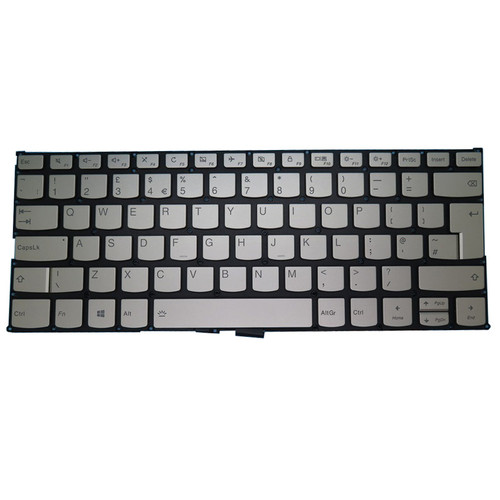 Laptop Keyboard For Lenovo Flex 6-14ARR Flex 6-14IKB United Kingdom UK With Backlit Gold New