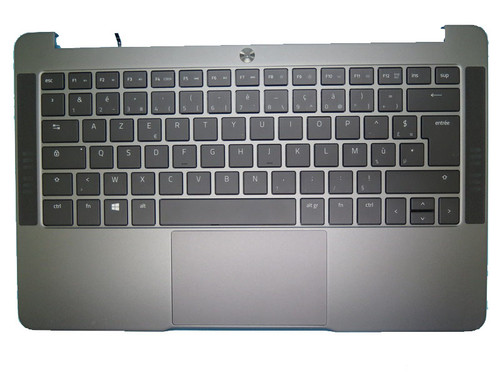Laptop PalmRest&keyboard For RAZER Blade Stealth 13 Gray top case with France FR keyboard used 12243770-00 2B-BAM07B230 NBLAM