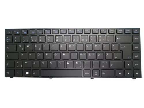 Laptop Backlit Keyboard For Axxiv SERIUS 13S23 13S24 SERIUS 14S02 SERIUS 13S23-W10H64 13S23-W10P64 German GR Black Frame