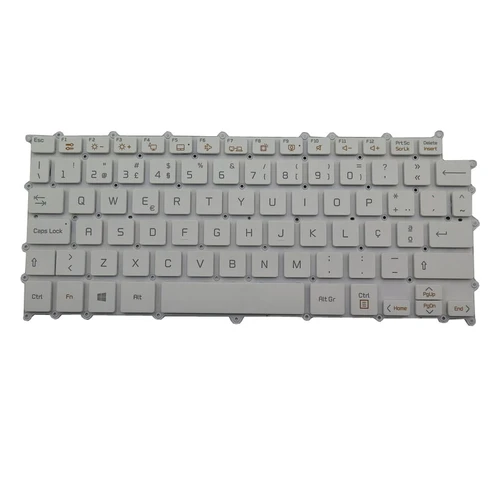 Laptop Keyboard For LG 14Z90N 14Z90N-N.APS5U1 14Z90N-N.APS7U1 14Z90N-N.AAS7U1 14Z90N-N.AA75V3 14Z90N-VP50ML 14Z90N-VR50K Portugal PO White Without Frame & With Backlit