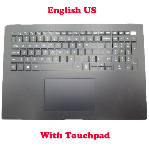 Laptop Black PalmRest&Black Keyboard For LG Gram 17 17Z90P MBN684631XX AEW74230412 SG-B0340-XUA English US With Touchpad