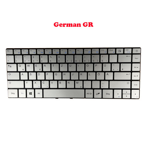 Laptop Replacement Keyboard For Teclast F6S NB93-110 13.3' German GR Silver New
