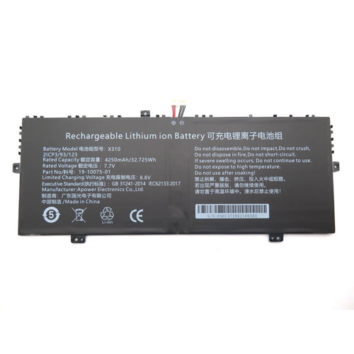Laptop Battery For Chuwi LarkBook 13.3 CWI509 X310 19-10075-01 7.7V 4250MAH 32.725WH 10PIN 8Lines New