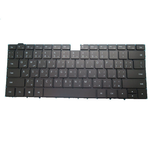 Laptop Keyboard For HUAWEI MateBook X Pro MACH-W29D Black Arabia AR No Backlit Film