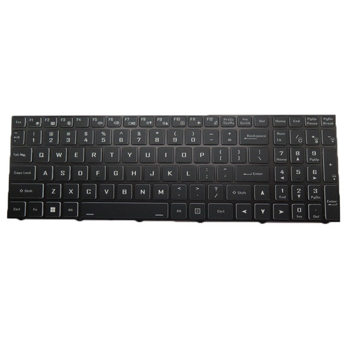 Laptop Backlit Keyboard For CLEVO NH50AC NH55ACQ NH57AC NH58AC NH50AF1 NH55AFW NH57AF1 NH58AF1 English US Black Frame