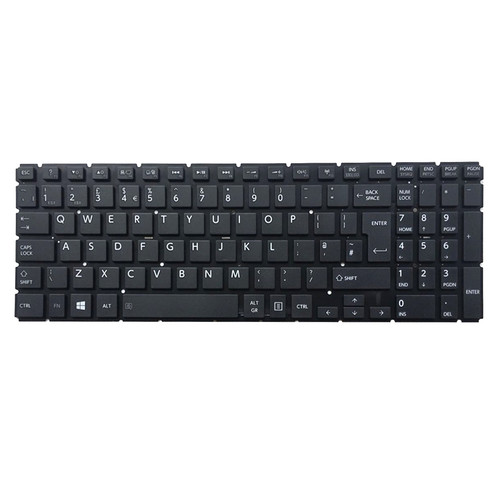 Laptop Keyboard For Toshiba Satellite Radius P50W-A P55W-A P50W-B P55W-B P50W-C P55W-C United Kingdom UK Black Without Backlit New