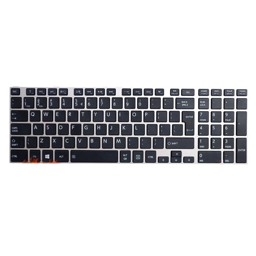 Laptop Keyboard For Toshiba Satellite S70-A S70D-A S70DT-A S70T-A S75-A S75D-A S75DT-A S75T-A International English UI Black With Silver Frame Big Enter New