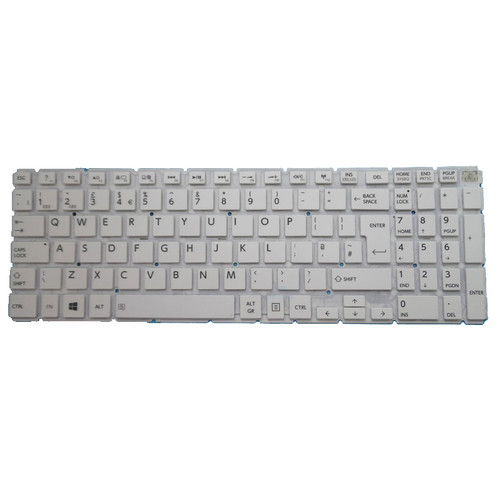 Laptop Keyboard For Toshiba Satellite S50-C S50D-C S50DT-C S50T-C S55-C S55D-C S55DT-C S55T-C United Kingdom UK White Without Backlit New
