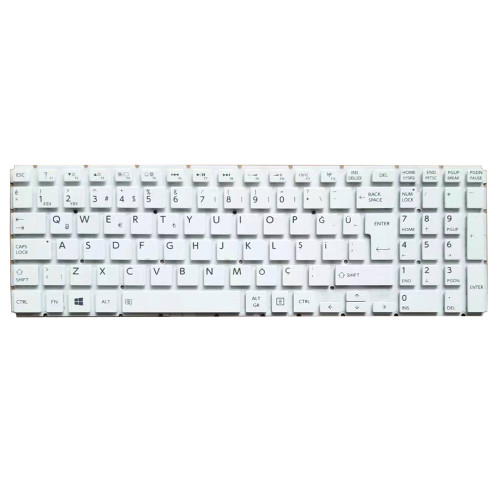 Laptop Keyboard For Toshiba Satellite S50-C S50D-C S50DT-C S50T-C S55-C S55D-C S55DT-C S55T-C Turkish TR White Without Backlit New