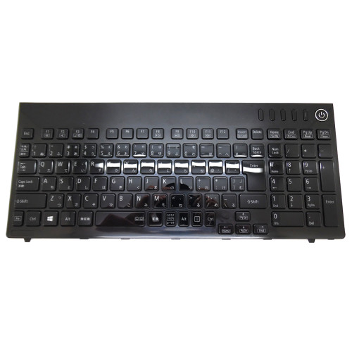 Laptop Keyboard For NEC LaVie GL227T/GV PC-GL227TGAV PC-GL227TGDV PC-GL227TGGV  PC-GL227TGLV Japanese JP JA Black With Frame Used - Linda parts