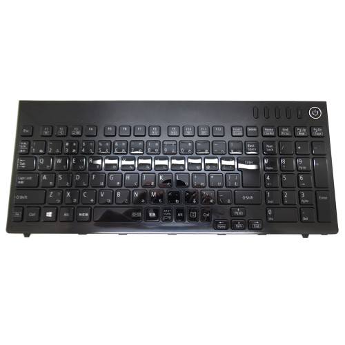 Laptop Keyboard For NEC LaVie LS350/TSR PC-LS350TSR LS350/TSR-E3 PC-LS350TSR-E3 Japanese JP JA Black With Frame Used