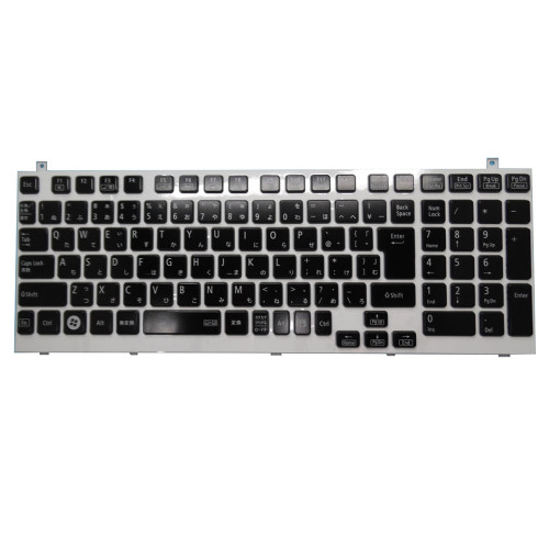 Laptop Keyboard For NEC LaVie LL750/JS1CW PC-LL750JS1CW LL750/JS1JW PC-LL750JS1JW LL750/JS1KSW PC-LL750JS1KSW Japanese JP JA Black With Backlit White Frame New