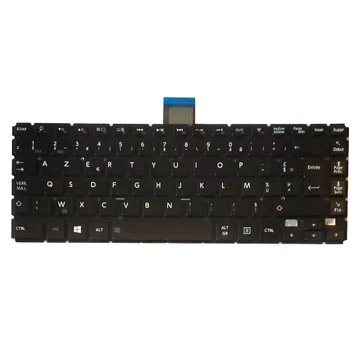 Laptop Keyboard For Toshiba Satellite Radius 14 L40DW-C L45DW-C L40DW-C-104 L40DW-C-101 L40DW-C-105 L40DW-C005 L40DW-C00 French FR Black With Backlit New
