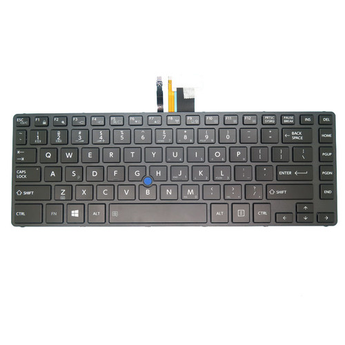 Laptop Keyboard For Toshiba Portege A30-C A30T-C A30-D A30T-D A30T-C1340 A30-C-10H A30-C-13D A30-C-13E A30-C-1CZ A30-D-10C A30-D-19R A30-D-18T A30-D-134 English US Black With Backlit&Pointing New