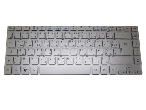 Laptop Keyboard For ACER Aspire V3-431 V3-471 V3-471G AS3830 3830 V121646CK2 AF AEZQSQ01110 French Arabic ARFR Silver NO Frame