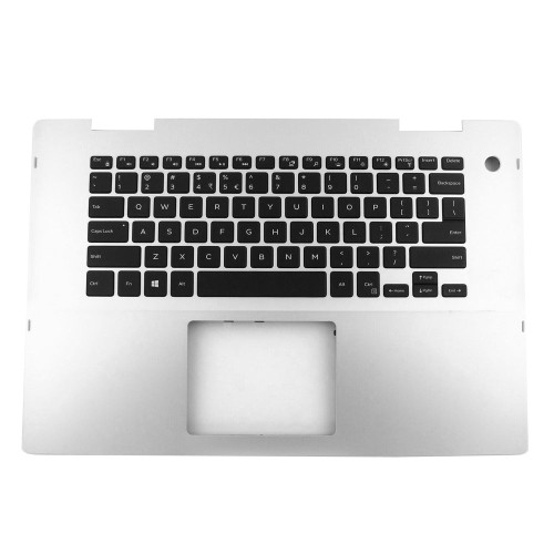 Laptop Palmrest For DELL Inspiron 15 5582 2-in-1 0F046K F046K With Backlit English US Keyboard Silver Upper Case New