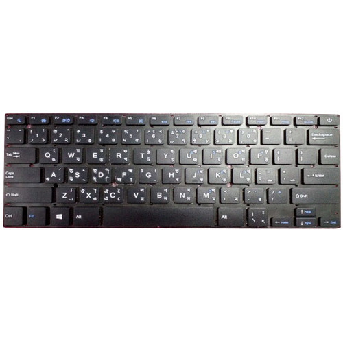 Laptop Keyboard For Walton WPR14N34SL Without Frame Black Bengali
