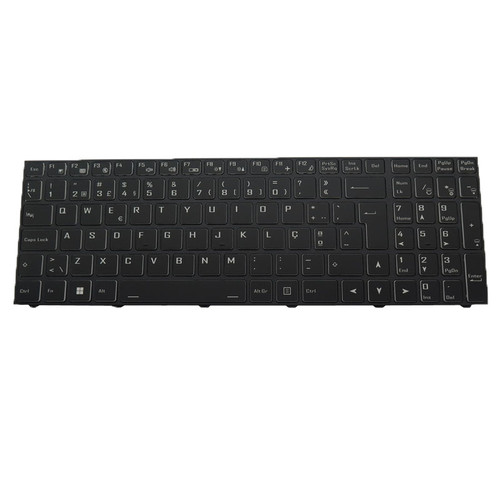 Laptop NO Backlit Keyboard For CLEVO PB70 PB70DDS PB70DF1 PB70DF2 PB70ED PB70ED-G PB70EF PB70EF-G PB70RC PB70RD PB70RF PB71ED-G PB71EF-E PB71RC PB71RD PB71RF Portugal PO Black Frame