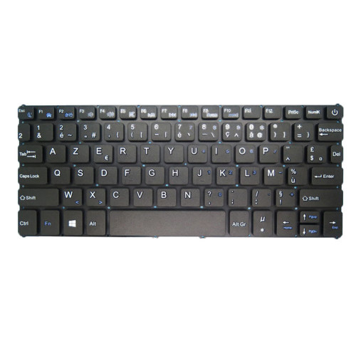 Laptop Replacement Keyboard For Accent Smart 140 10.1 French FR Black Without Frame New