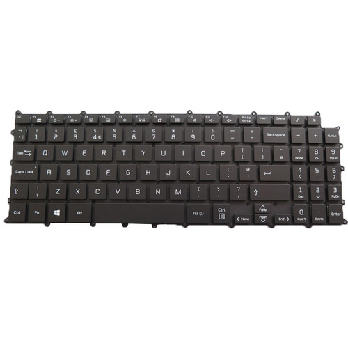 Laptop With Backlit Keyboard For LG 15Z90P 15Z90P-G 15Z90P-N 15Z90P-K 15Z90P-P United Kingdom UK/GB Black NO Frame