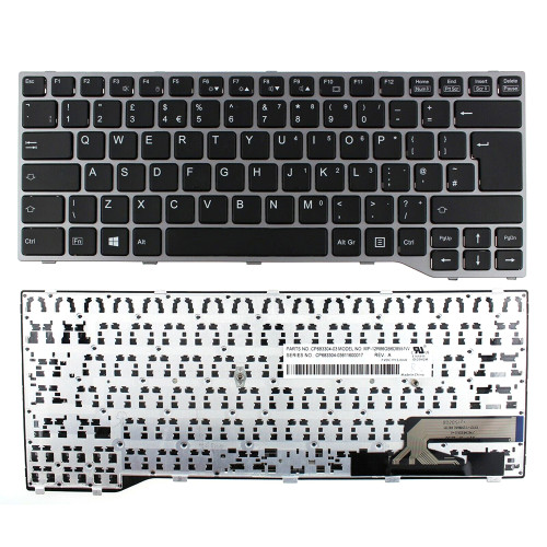 Laptop Keyboard For Fujitsu LifeBook Q775 Q737 Q736 MP-12R86GB6D8551W CP683304-03 United Kingdom UK Black Without Backlit New