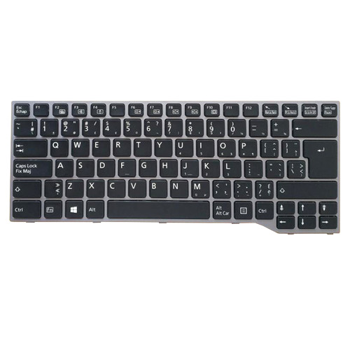 Laptop Keyboard For Fujitsu LifeBook T725 T726 Canada CA Black Without Backlit New