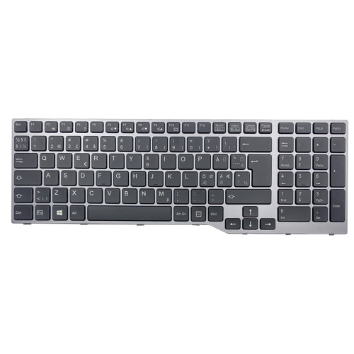 Laptop Keyboard For Fujitsu LifeBook E554 E556 E557 E753 E754 E756 Nordic NE Without Backlit Black With Gray Frame New