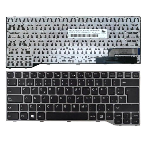 Laptop Keyboard For Fujitsu LifeBook E544 E546 E547 E733 E734 E736 E743 E744 E746 U745 Spanish SP Black Without Backlit&Pointing New